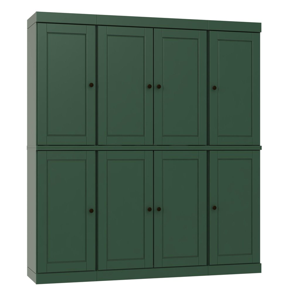 Green Solid Wood 8 Pantry or Storage Closet - 72-inch