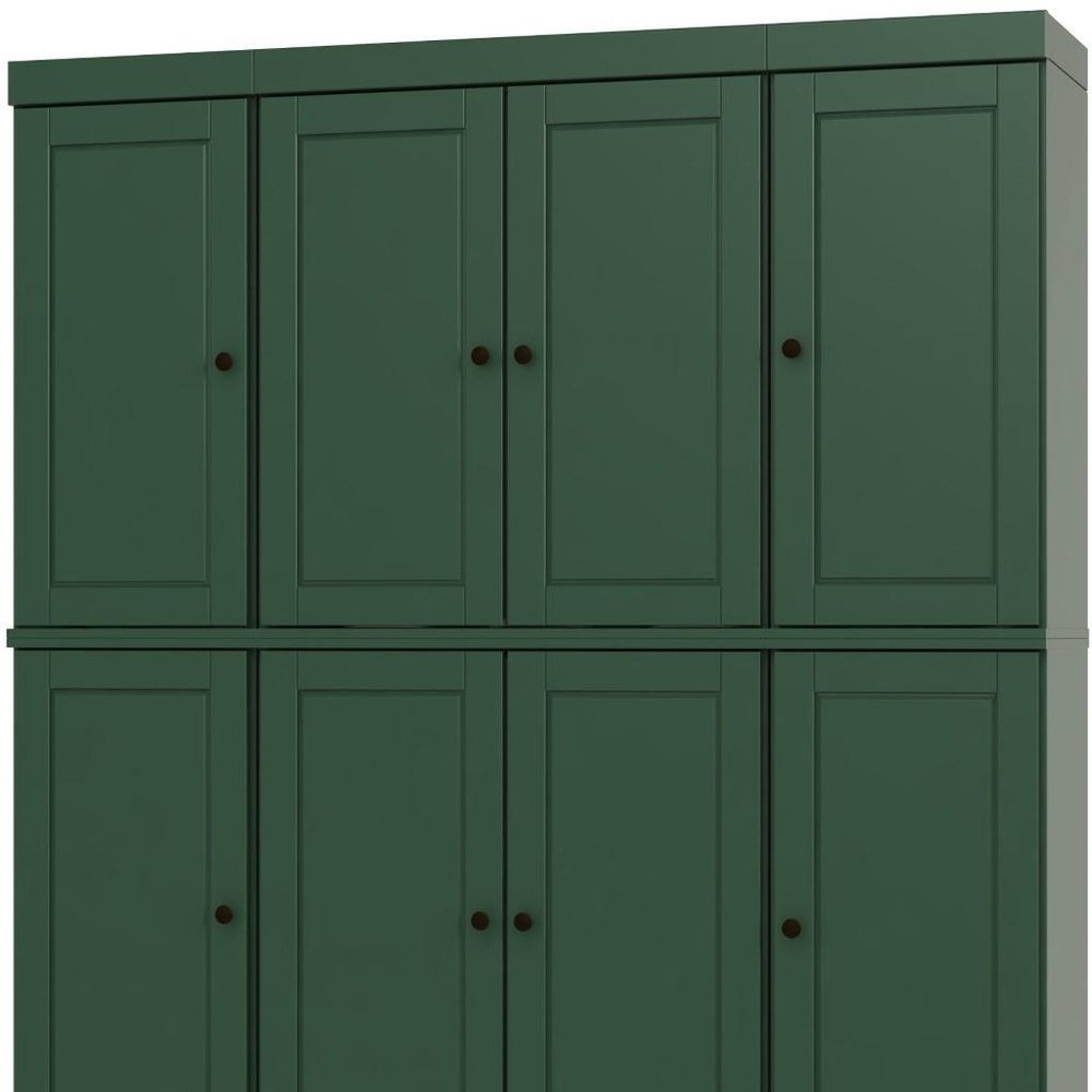 Green Solid Wood 8 Pantry or Storage Closet - 72-inch