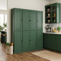 Green Solid Wood 8 Pantry or Storage Closet - 72-inch