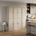 Beige Solid Wood 8 Pantry or Storage Closet - 72-inch