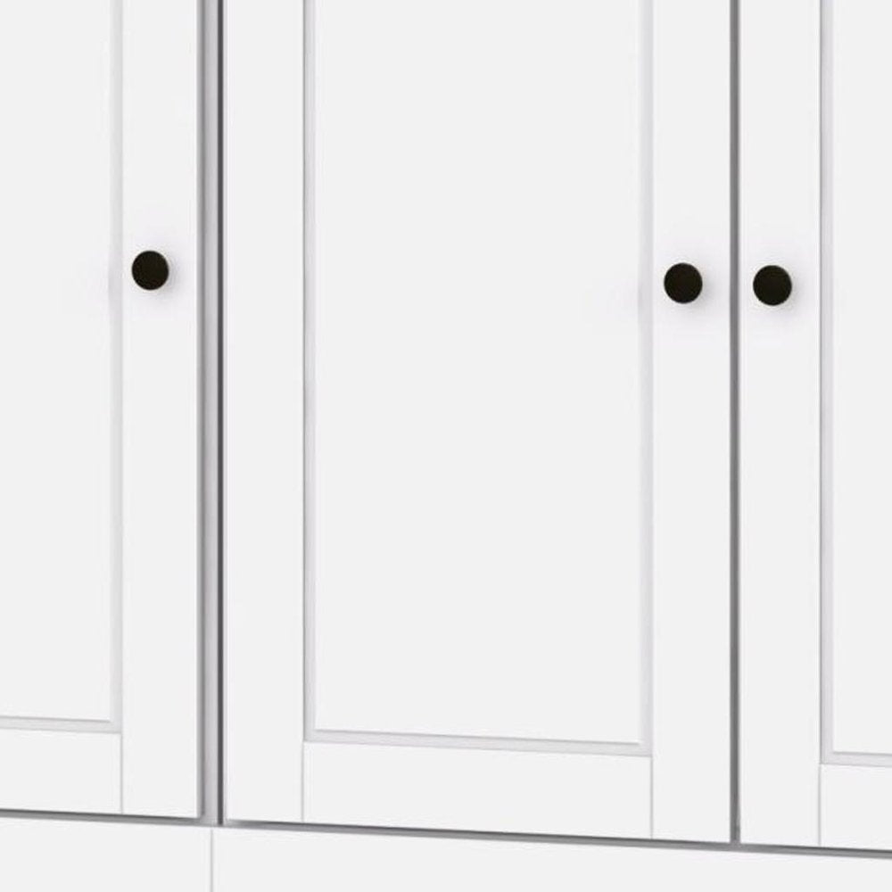 White Solid Wood 8 Pantry or Storage Closet - 72-inch