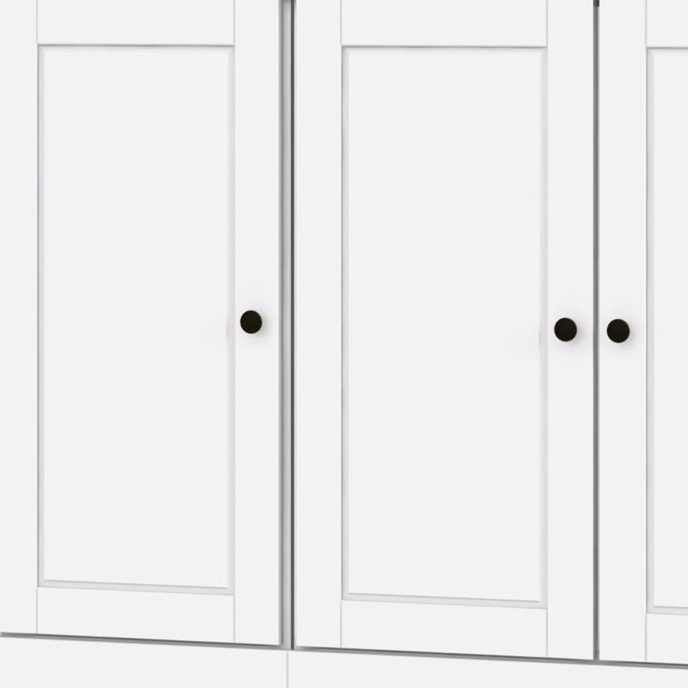 White Solid Wood 8 Pantry or Storage Closet - 72-inch