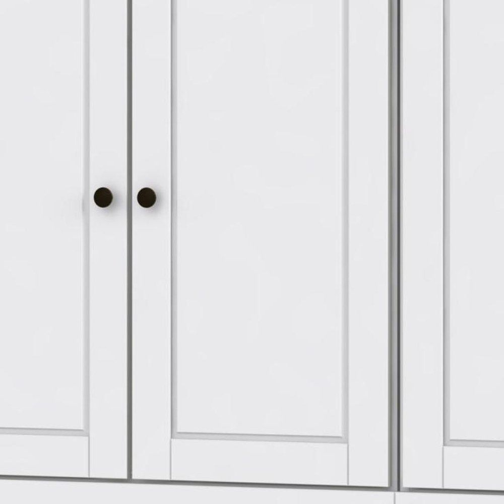 White Solid Wood Sideboard with Two Doors - 64-inch