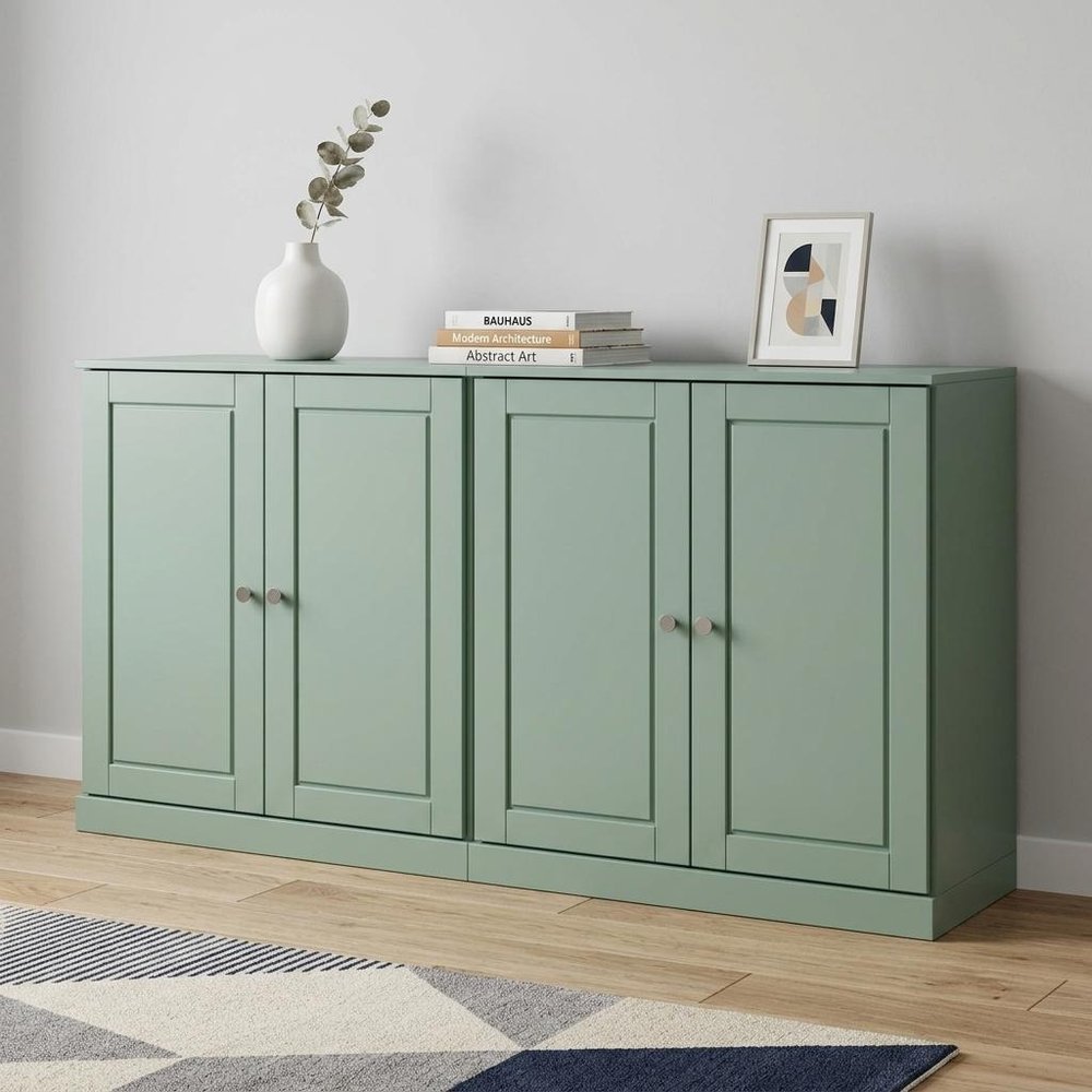 Sage Solid Wood Sideboard with Two Doors - 64-inch