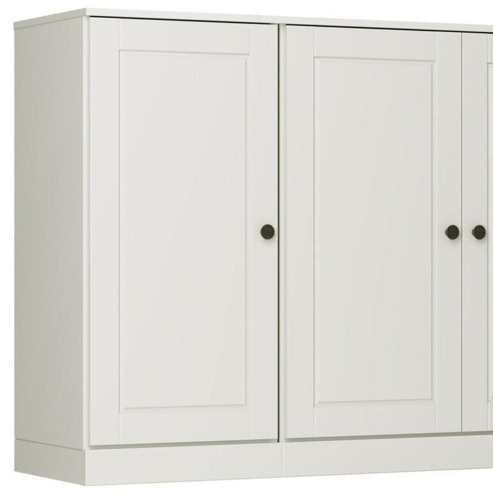 Off White Solid Wood Sideboard with Two Doors - 64-inch
