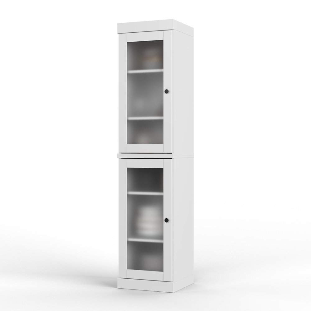 White Solid Wood Two Door Pantry or Storage Closet - 72-inch