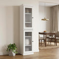 White Solid Wood Two Door Pantry or Storage Closet - 72-inch