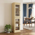 Yellow Solid Wood Two Door Pantry or Storage Closet - 72-inch