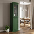 Green Solid Wood Two Door Pantry or Storage Closet - 72-inch