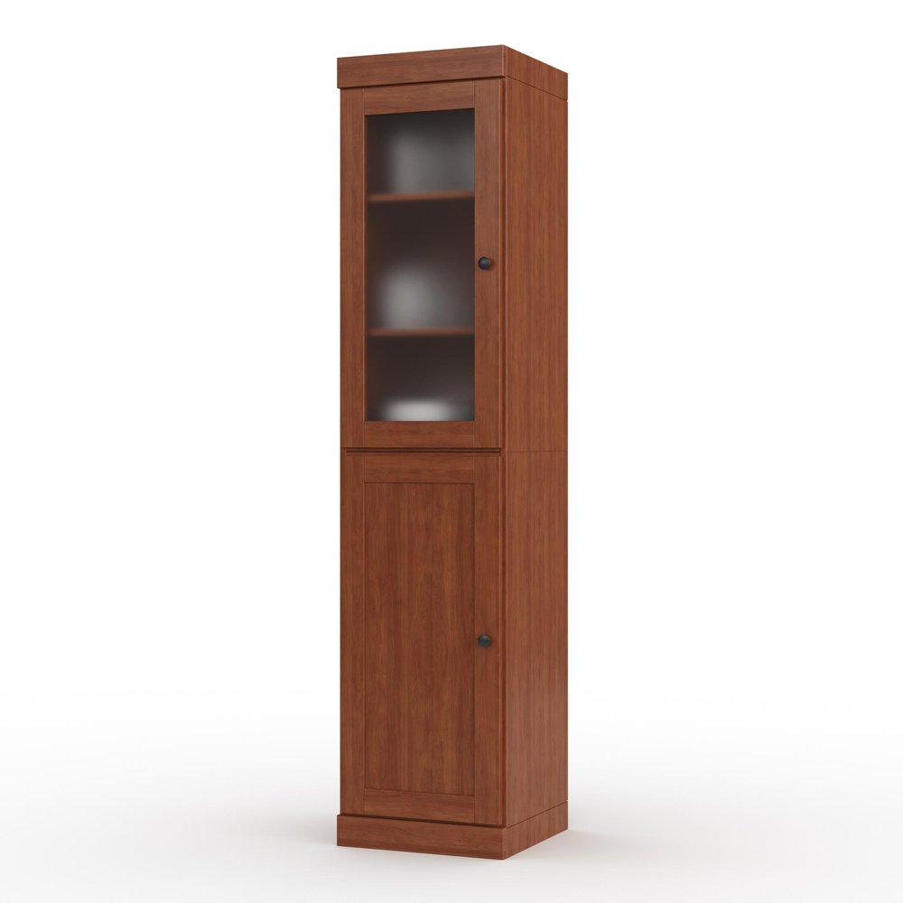 Coffee Solid Wood Two Door Pantry or Storage Closet - 72-inch