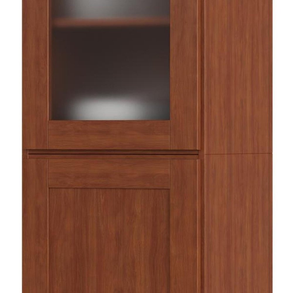 Coffee Solid Wood Two Door Pantry or Storage Closet - 72-inch