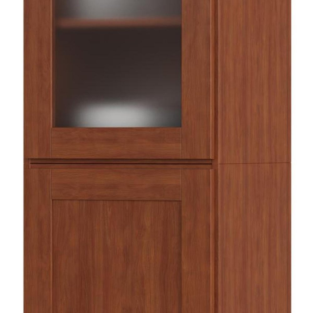 Coffee Solid Wood Two Door Pantry or Storage Closet - 72-inch